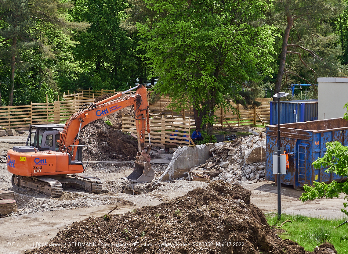 17.05.2022 - Baustelle am Haus für Kinder in Neuperlach